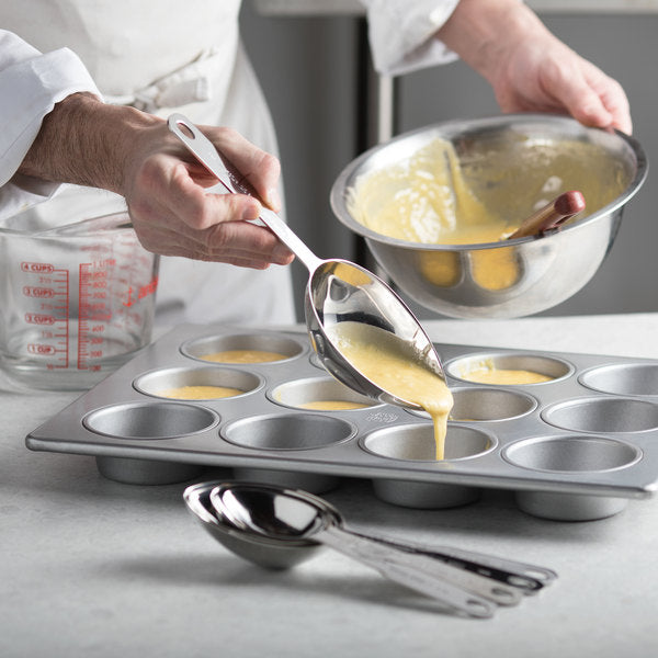 5 Piece Stainless Steel Oval Measuring Scoop Set