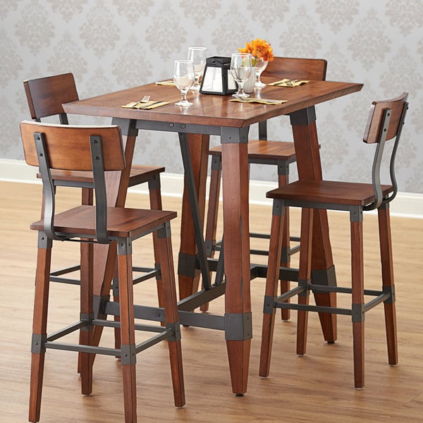 30" x 48" Solid Wood Live Edge Table Top with Antique Walnut Finish