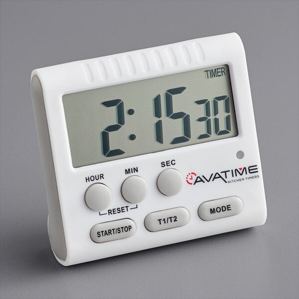 Digital Dual Event 24 Hour Kitchen Timer with Clock