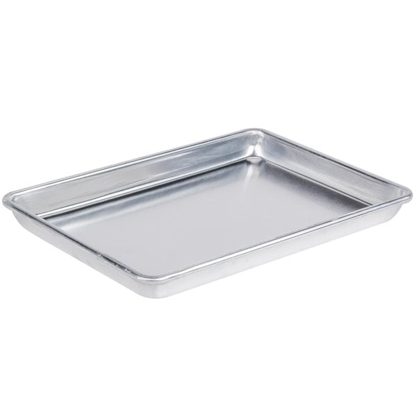 Quarter Size 9 1/2" x 13" 19 Gauge Wire in Rim Aluminum Bun / Sheet Pan
