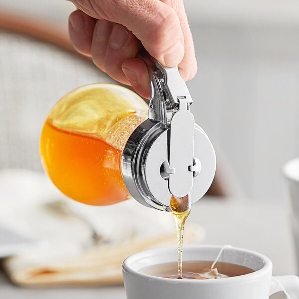 6 oz. Glass Teardrop Syrup Dispenser