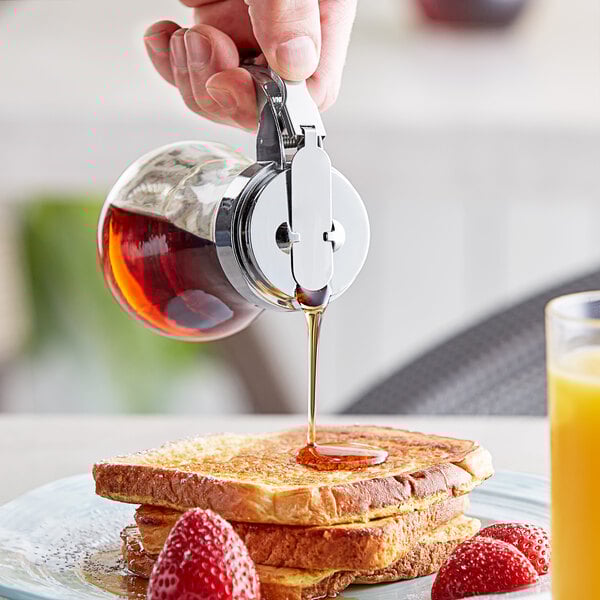6 oz. Glass Teardrop Syrup Dispenser
